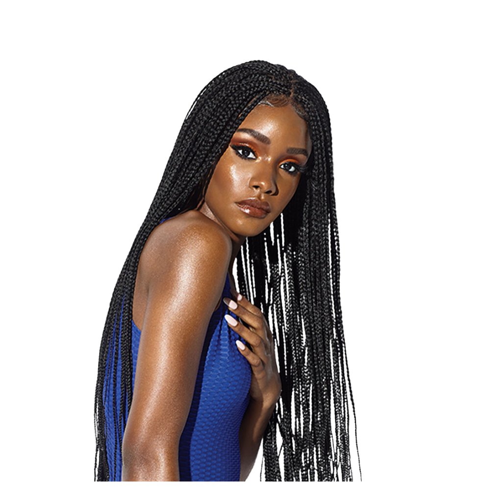Sensationnel Ruwa Cloud 9 Synthetic Hair 4x4 Lace Parting Swiss Lace Wig - BOX BRAID 36