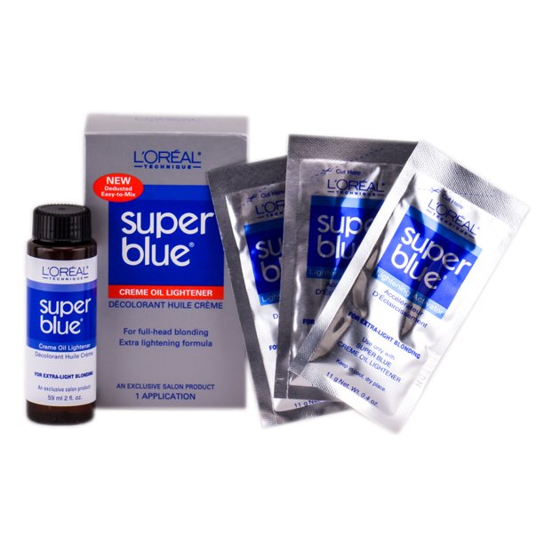 L'Oreal Technique Super Blue Creme Oil Lightener Kit - Option : 1 Application
