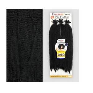 Freetress Crochet Braids 3X Pre-Fluffed Poppin Twist 20"