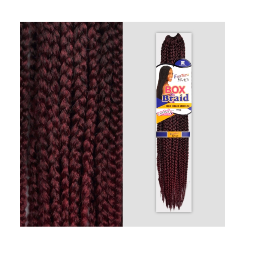 Freetress Synthetic Hair Crochet Braid Medium Box Braids 20"