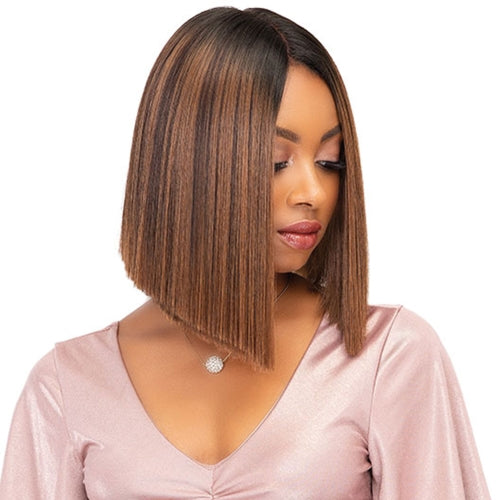 Janet Collection Extremely Deep Part Swiss Lace Wig Teah