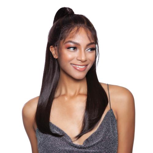 Mane Concept Human Hair Blend Lace Front Wig Melanin Queen ML1101 Fine Straight 20"