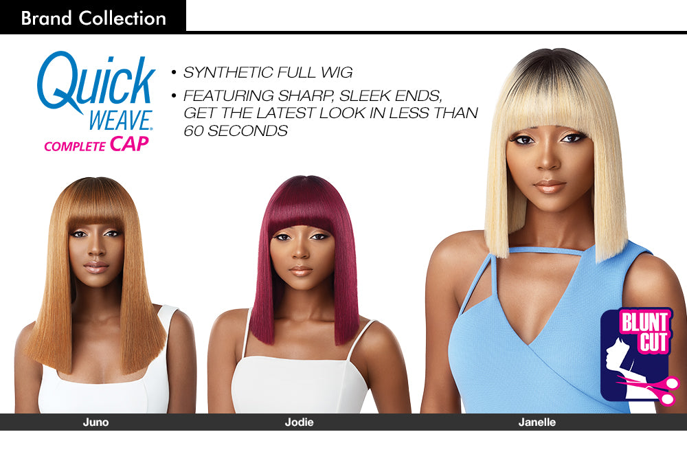 Outre Synthetic Hair Full Cap Quick Weave Complete Cap Bang Juno