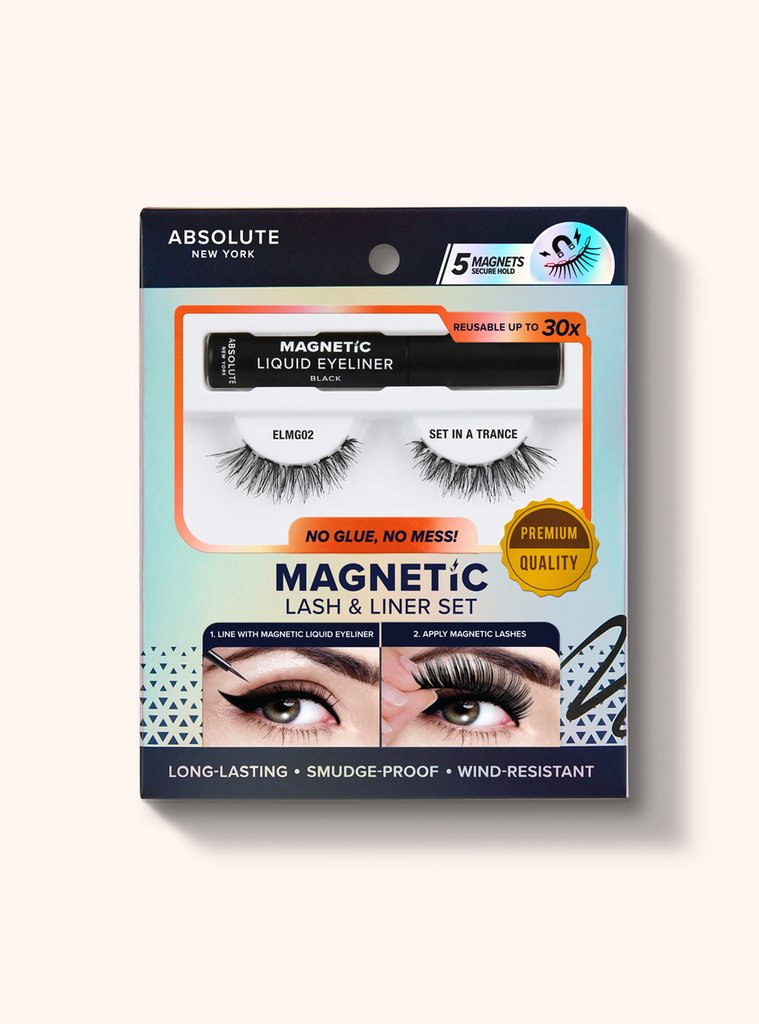Absolute New York Magnetic EyeLashes n Eyeliner Set