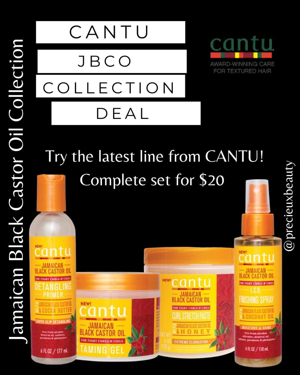 Cantu Jamaican Black Castor Oil Collection Deal