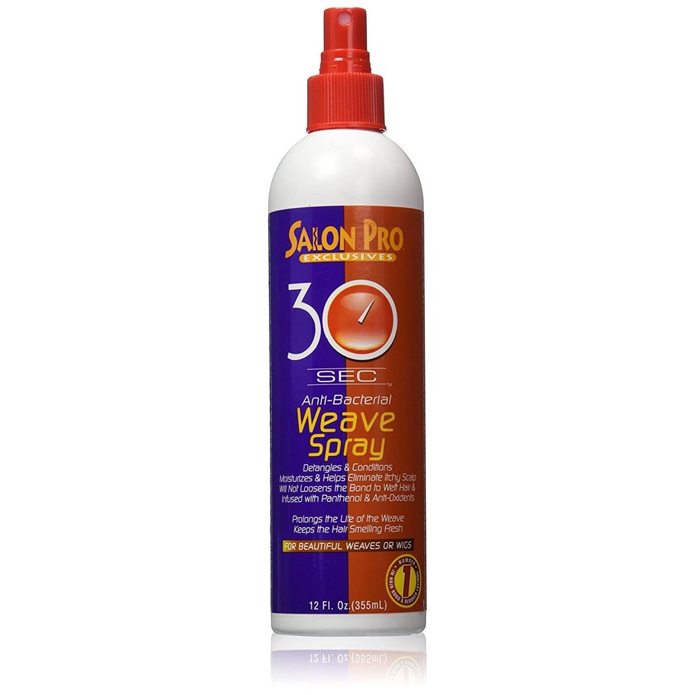 Salon Pro 30 Second Anti Bacterial Weave Spray 12 Oz