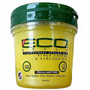Eco Style Black Castor & Avocado Oil Styling Gel 8 oz