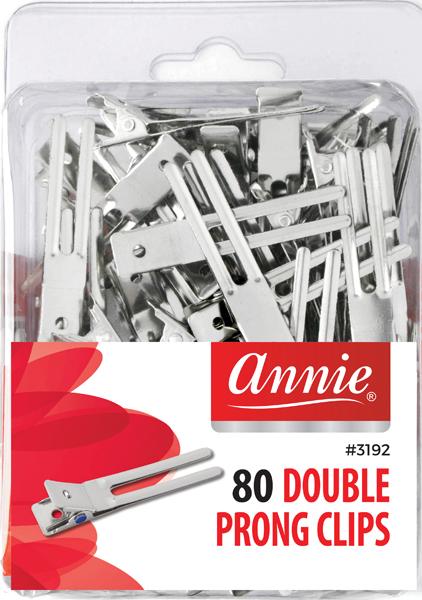 ANNIE DOUBLE PRONG CLIPS 80PC