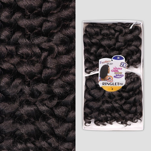 FreeTress Synthetic Hair Crochet Braids 2X Wand Curl Ringlet S