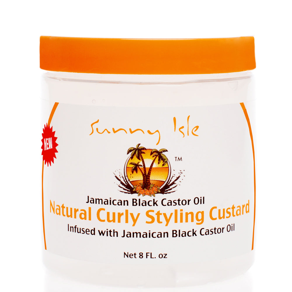 Sunny Isle Jamaican Black Castor Oil Natural Curly Styling Custard 8 oz