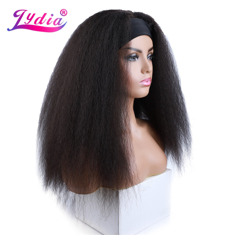 Lydia Kinky Straight Headband Wig