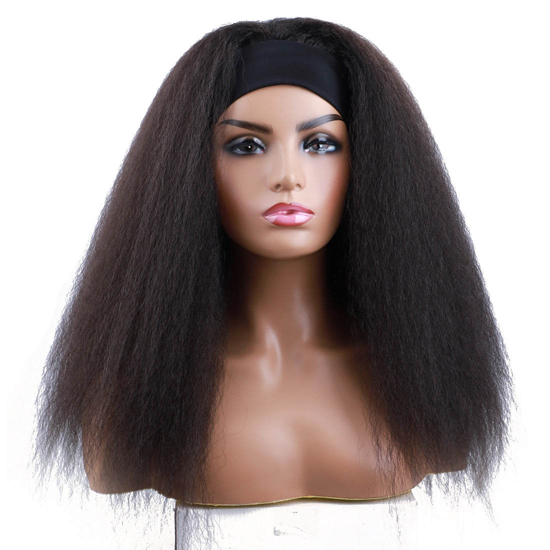 Lydia Kinky Straight Headband Wig