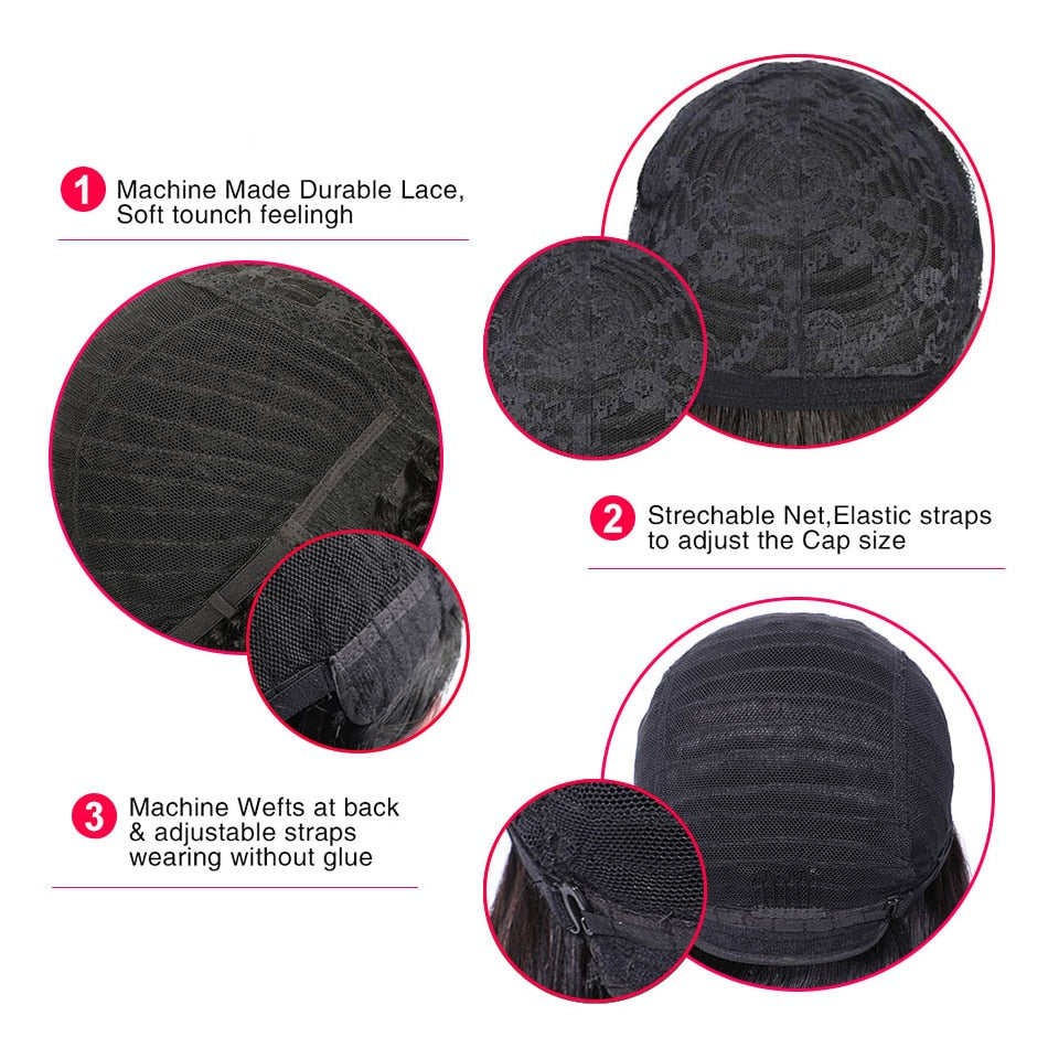 Brazilian Bob Wig With Bangs